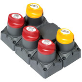 BEP Battery Distibution Cluster f\/Twin Outboard Engines w\/Three Battery Banks w\/Motorized VSR