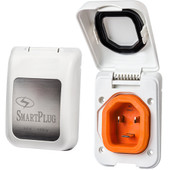 SmartPlug 30 Amp Non Metallic White Inlet - Boat  RV Side