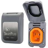 SmartPlug 30 Amp Non Metallic Gray Inlet - Boat  RV Side