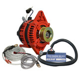 Balmar Alternator 1-2" Single Foot K6 Serpentine Pulley Regulator  Temp Sensor - 170A Kit - 12V